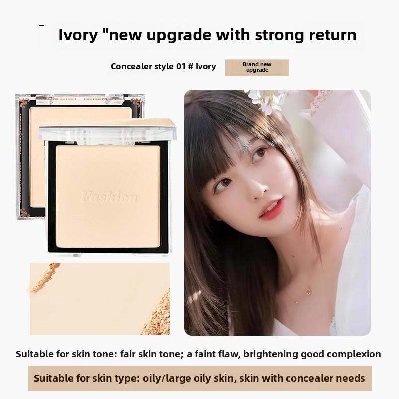 Powder Compact Setting Powder Dry Oil Skin Waterproof Sweat-proof Non-smudging Oil-control Concealer Loose Powder
