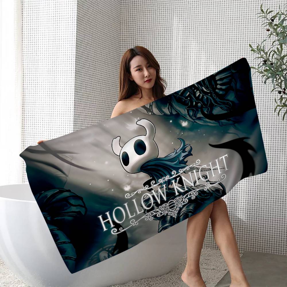 Game H-Hollow Funny Knight Anime Beach Swimming Towel Soft Absorbent Washcloth Children's Gifts for Kids Travel Camping Gym