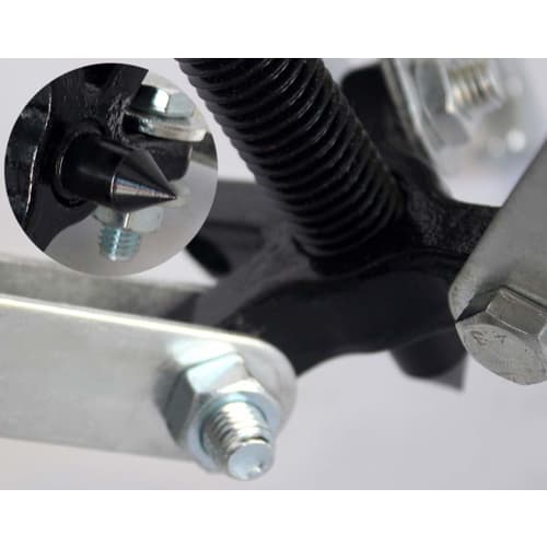 Hiro World Trade Gear Puller, 3-pronged, 150mm Three-pronged Pulley Puller with Japanese Instructions, for Pulleys, Gears, and Bearings (Pulley Remove