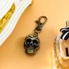 Skeleton Ghost Head Hanging Watch Keychain Watch Caribbean Pirate Skull Head Quartz Pocket Watch Trendy Flip Pocket Watch