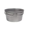 Titanium Shella Cup Open Fire Deep Type 480ml Tsubame Sanjo Made in Japan Folding Fold Handle with Scale Outdoor Camping Cooker Large Cooking Utensil