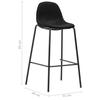 VidaXL Ensemble de Bar 5 pcs Table et Chaises de Pub Meubles de Bistrot Mobilier de Comptoir Jardin Cuisine Restaurant 3051138