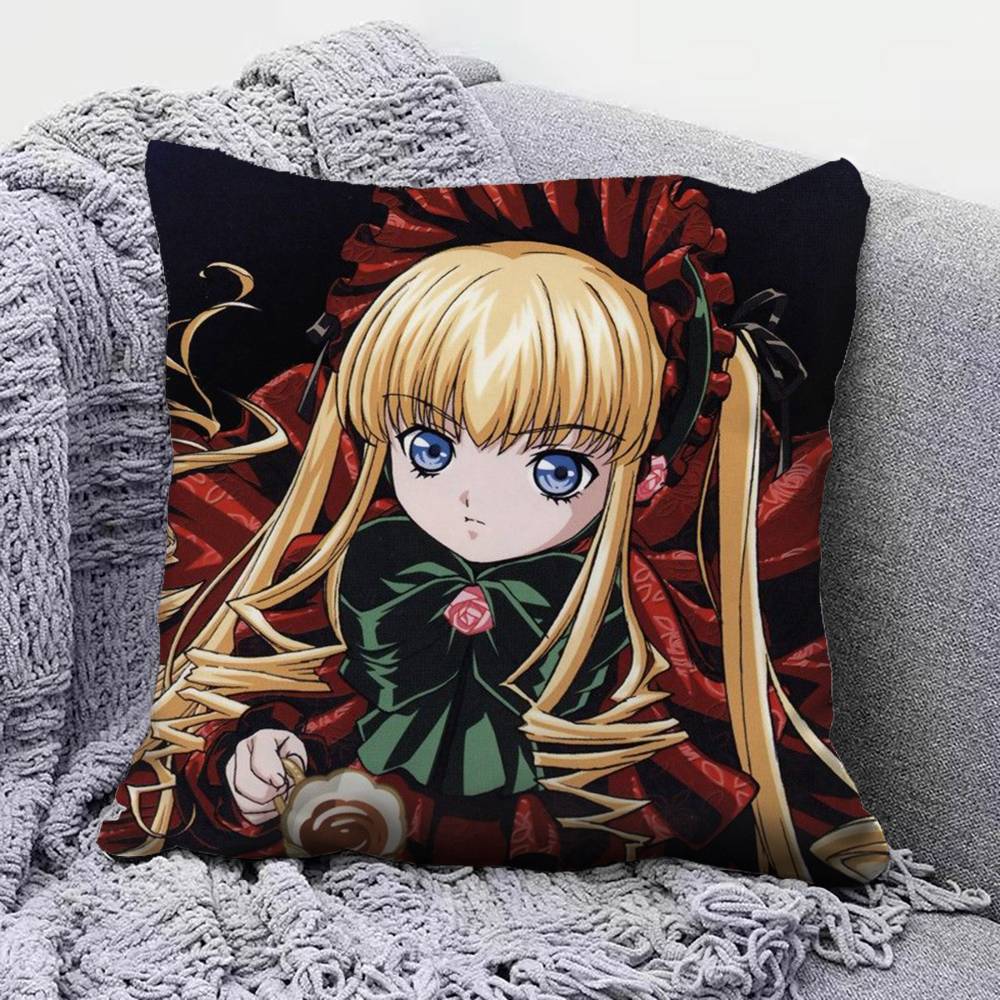 Rozen Maiden Anime Girl Mercury Lampe Home Sofa Cushion Covers and Aecorative Custom Pillow Covers