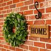 Elegant Shamrocks Wreath Featurings Four Clovers And Green Foliages . 's Celebrations Indoor Use