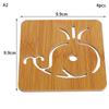 Hollow Out Wooden Coaster Kitchen Tableware Insulation Mats Thickened Anti Scalding Meal Anti Slip Pan Bowl Plate Pad
