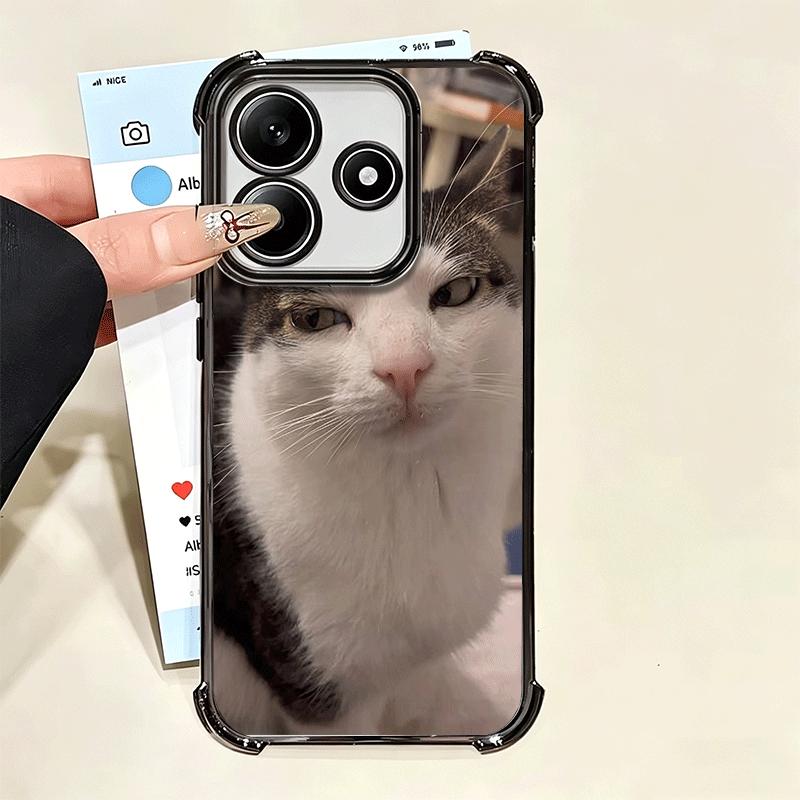 Pet Cat Funny Memes Soft Phone Case For Xiaomi Poco X7 X8 Pro Max X6 X5 X3 F8 Ultra F7 M8 M7 M5S Redmi 15C 15A 15 14C 13C 12C 13