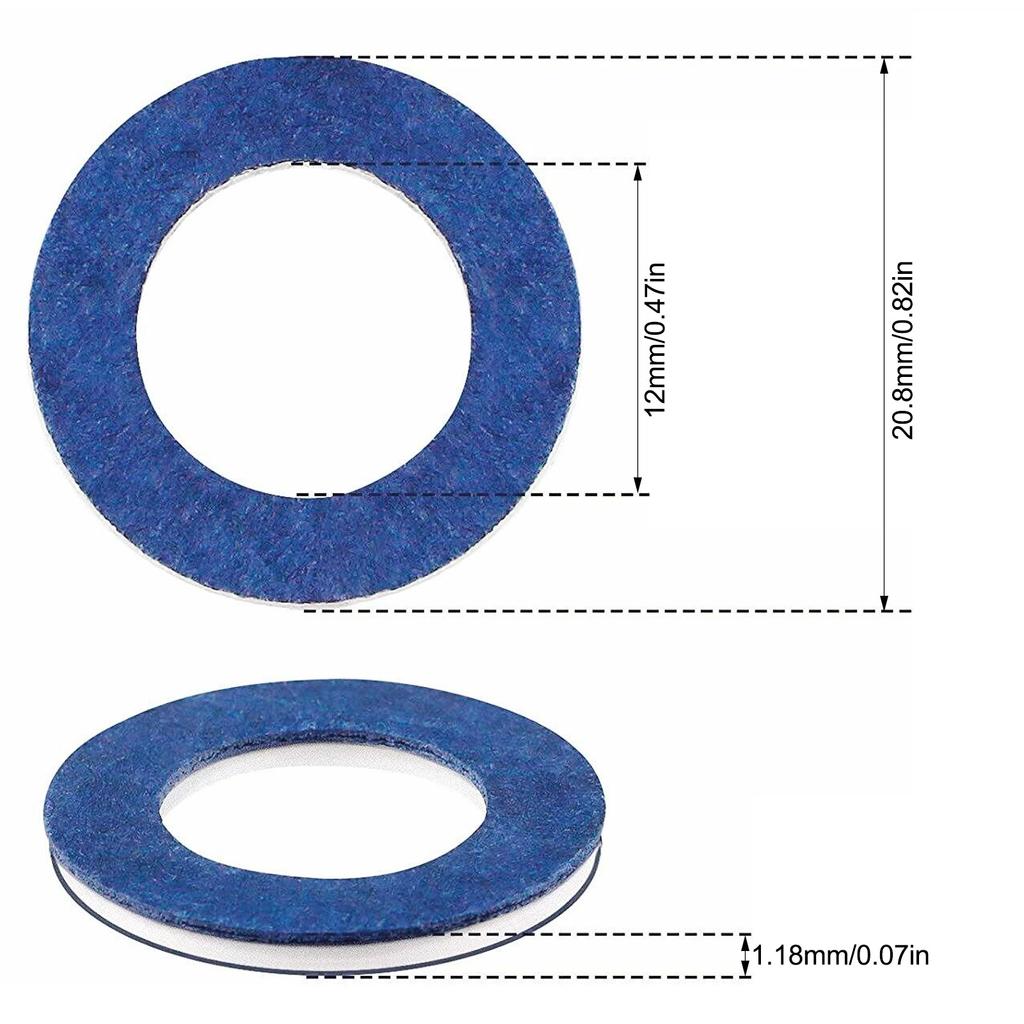 10ks Závit Závit Olejové Vypouštěcí Zátky Těsnění Podložka 12mm Otvor Těsnění Kroužek Motor Automobil Pro Lexus CT200h 2011-2016 OE# 90430-12031