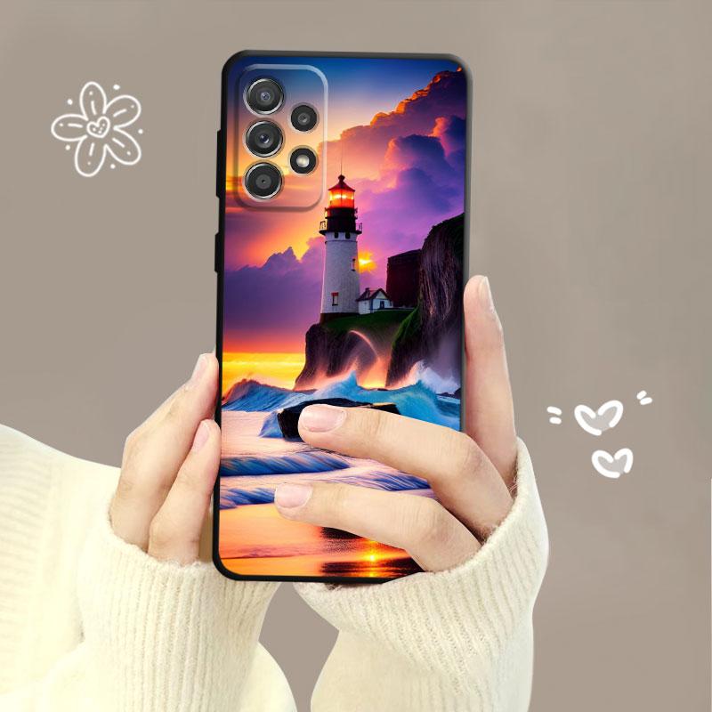 Beautiful Lighthouse Phone Case For iPhone Samsung Galaxy Redmi Xiaomi Oppo OnePlus Note S A 7 8 9 10 11 12 13 14 20 21 22 23 53 54 Pro Max Plus Ultra