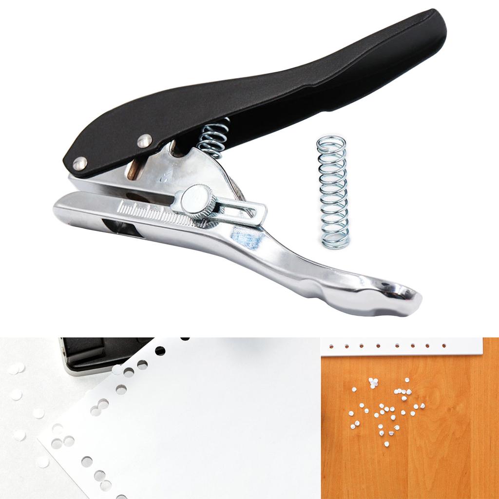 Portable Punch Pliers 10mm Hole Card Punching Tool Hand Countersink Drill Punch Tool for Cardboard Paper Crafts Labels