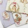0.5m/1m/2m Encrypt Cotton Linen Cartoon Princess Girl Printed Fabric for Decorative Cloth Tablecloths Curtains DIY Sewing Fabric