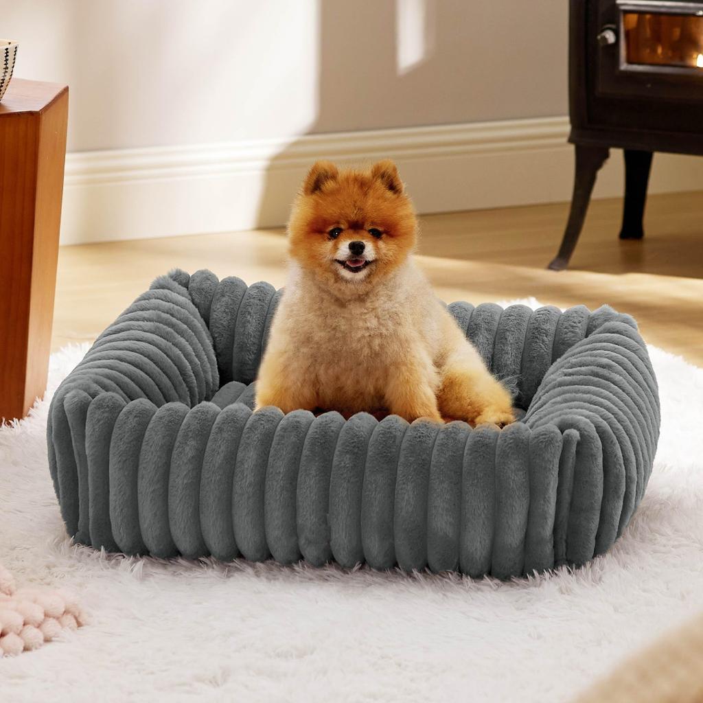 Luxury Bed for Small Dog Warm Cat Sofa Nest Pet Comfortable Plush Puppy Bed Removable Washed for Small Animal Dog Pet Supplies