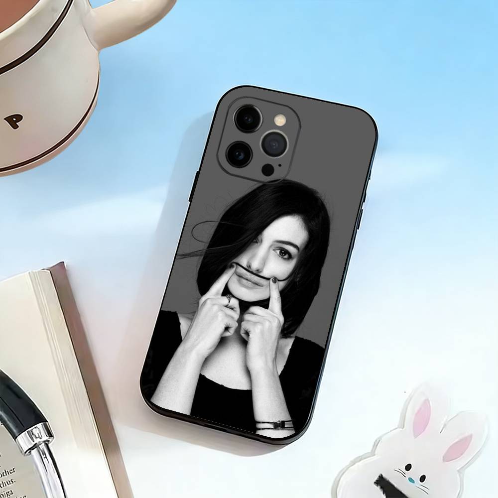 AA-Anne Hathaway Phone Case Silicone Soft For IPhone 17 16 15 14 13 12 11 X XR Plus Pro Max Plus