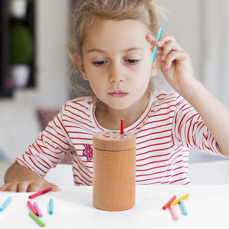 Montessori Color Classification Bucket Toy for Early Childhood Education