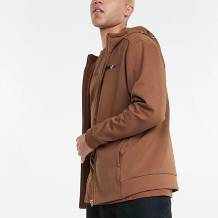 Puma Knitted Hooded Jacket Men Jackets Brown 846528-17