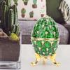 Enameled Easter Egg Vintage   Jewelry   Trinket Box Decoration Crafts (Purple)