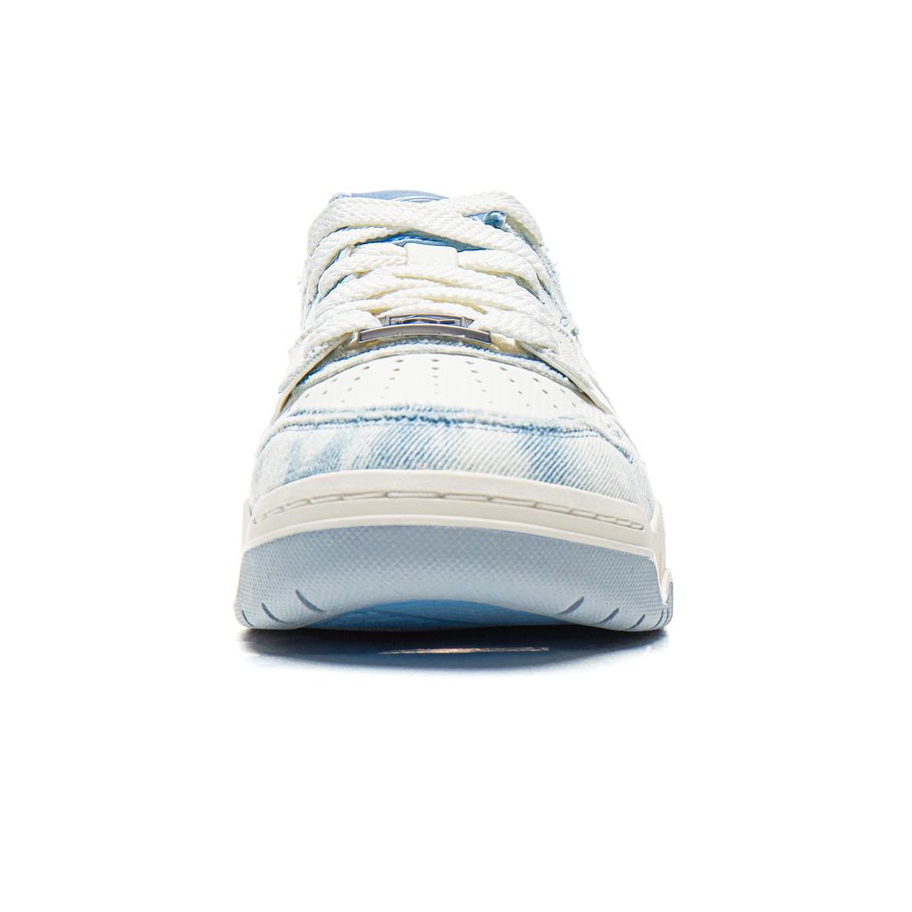 Li Ning Moon White 3 Skateboard Shoes Women's Low top White, Blue AGCV078-3