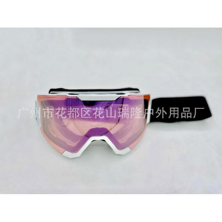 Quick-release magnetic cylindrical ski goggles, anti-fog, anti-radiation, outdoor protective goggles for men and women