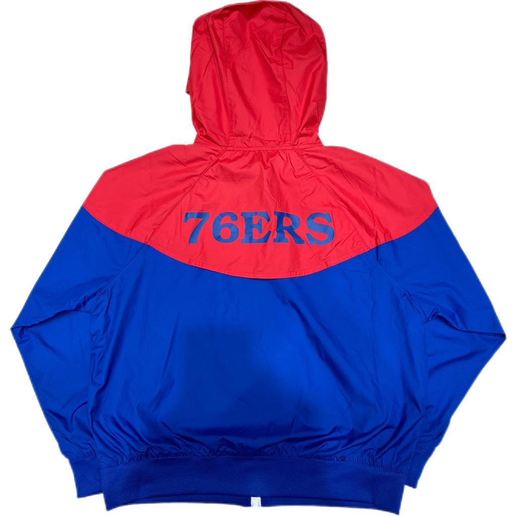 Nike Philadelphia 76ers Basketball Training Jacket With Zipper And Hood Kids jackets Red Blue 3Z2B7FEKR-76R