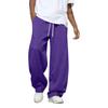 Men's Solid Color Loose Wide Leg Sweatpants Men's Casual Fashion Sweatpants