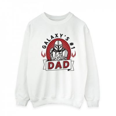 Star Wars Mandalorian Mens Galaxy Dad Sweatshirt
