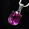 Natural Pink Ruby Pendant 28 ct 925 Sterling Silver Oval Gemstone Gemstone Jewelry Gift