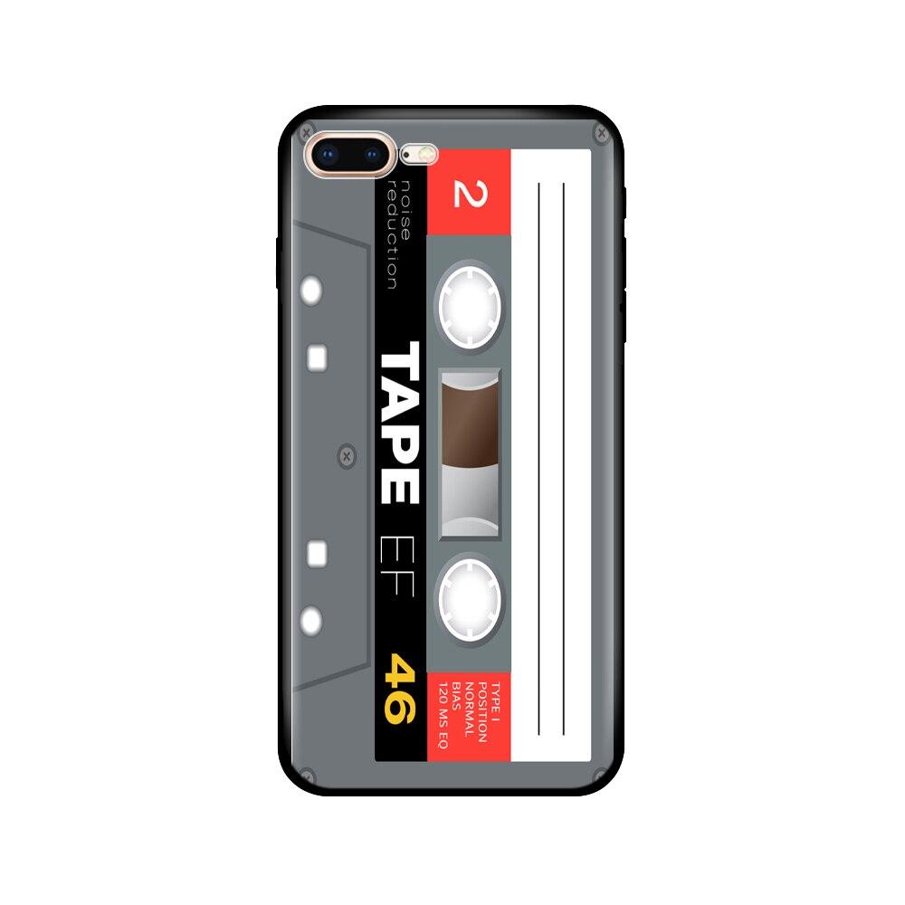 For Iphone 7 8 Case Silicon Soft Tpu Shell Cover For Apple iPhone 7 8 Plus Bag Funda Coque Etui Bumper Paiting Black Tpu Case