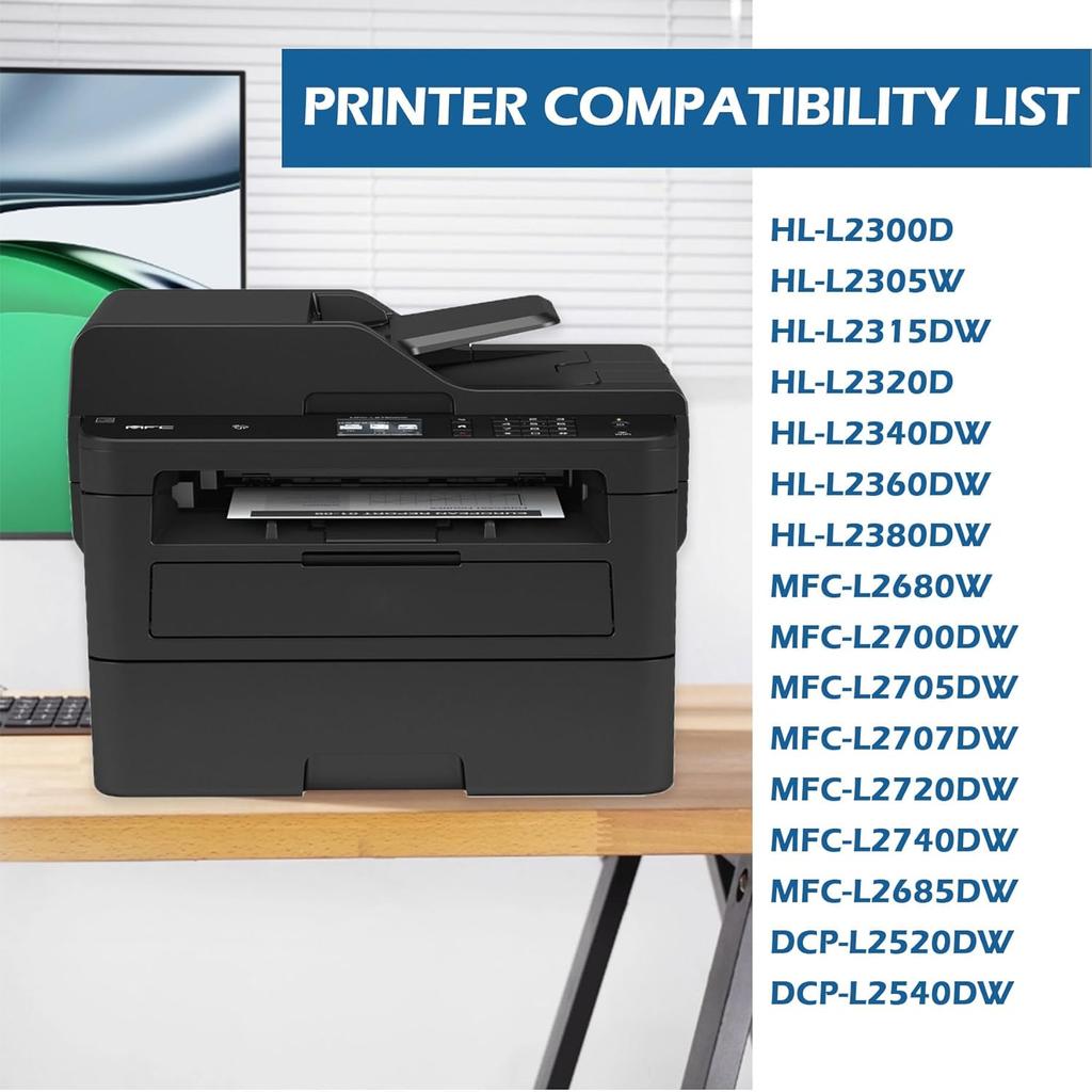 TN660 Toner Cartridge Replacement for Brother TN660 TN-660 High Yield Toner Compatible with Brother HL-L2300D HL-L2305W MFC-L2680W MFC-L2700DW