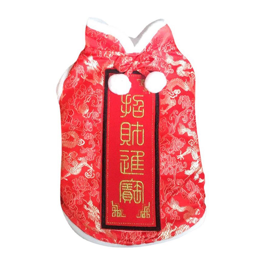 Pet Cat Tang Suit Dog Clothes Dog Coat For Medium Dogs Chinese Dog Clothes