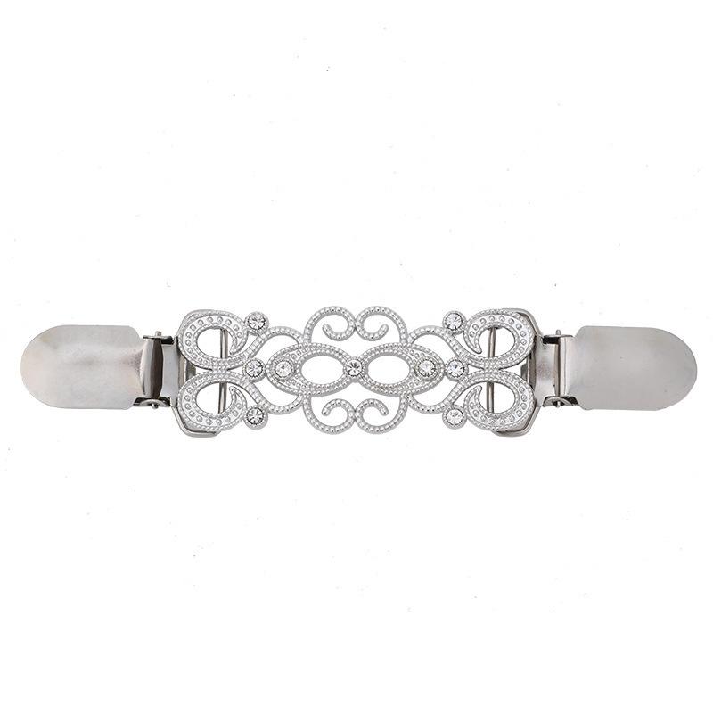 Luxe Retro Cardigan Collar Clip Brooch for Women