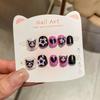 Cartoon Children's Wearable Nail Art Patches - Sweet and Cool Styled False Nails for a High-End Manicure