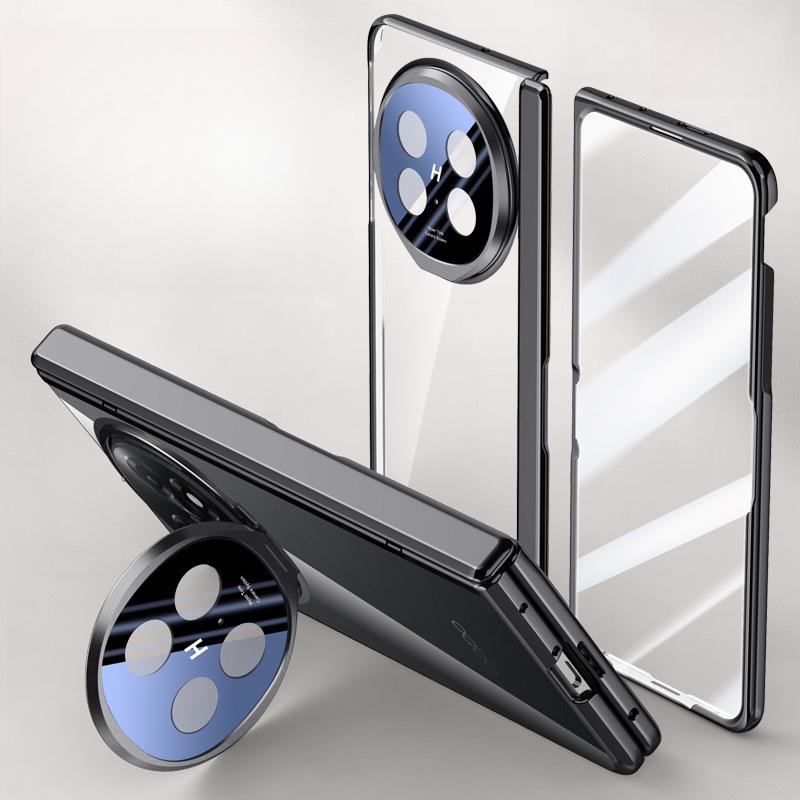 Applicable To The Oppofindn5 Phone Case, Film, All-inclusive Lens, N5 Folding Magnetic Central Axis Hinge, Electroplated
