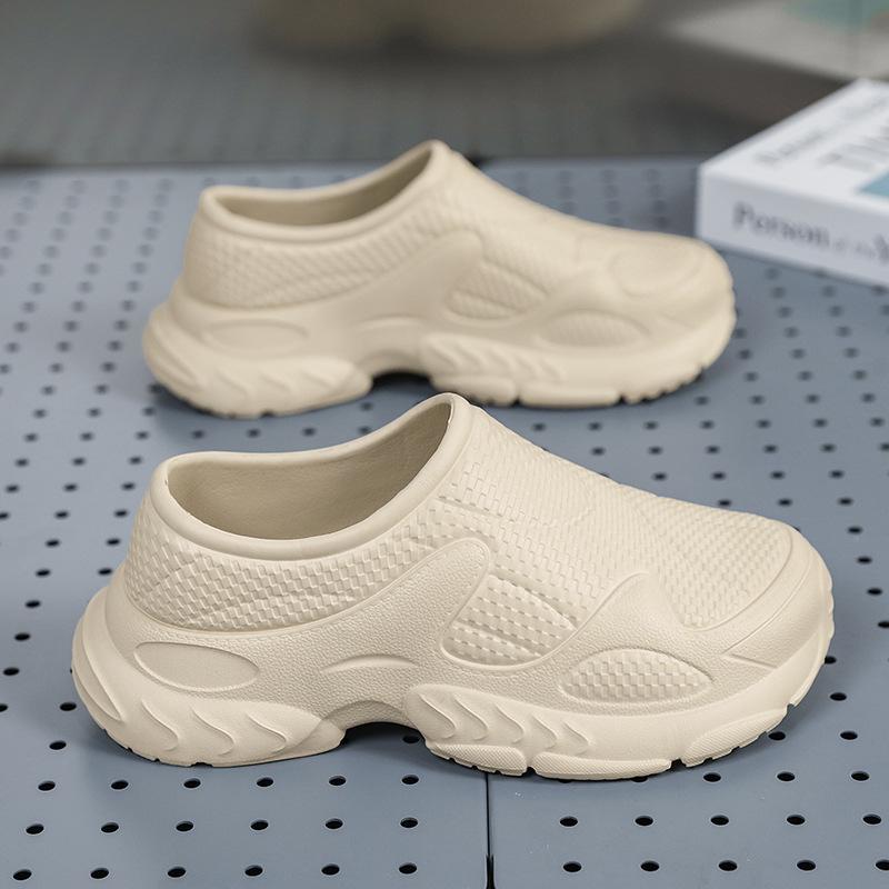 

Мужские летние 2025 спортивные шлепанцы с высокой эластичностью и амортизацией, на толстой подошве для прохладной носки на открытом воздухе Size 42