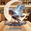 Charming fairy, 2D flat acrylic, tabletop decoration, ornaments, suitable for living room, office, gifts, Christmas, Halloween