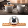 Coffee Cooling Tool with Removable Stand Reusable Stainless Steel Coffee Cooler   for Unlock Coffee True Flavors