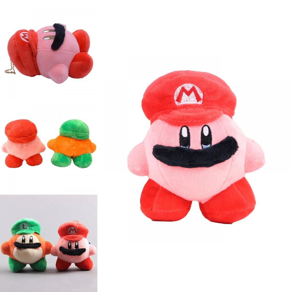Soft And Cuddly Kirby Waddle Dee Plush Toy Featuring Mario Luigi Hat For Children