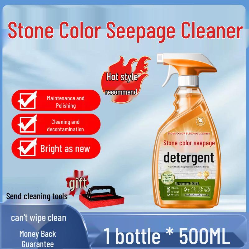 

Powerful Stone Cleaner: Penetrates Tile, Quartz, Marble; Removes Stains, Yellowing, and Rust from Kitchen Countertops