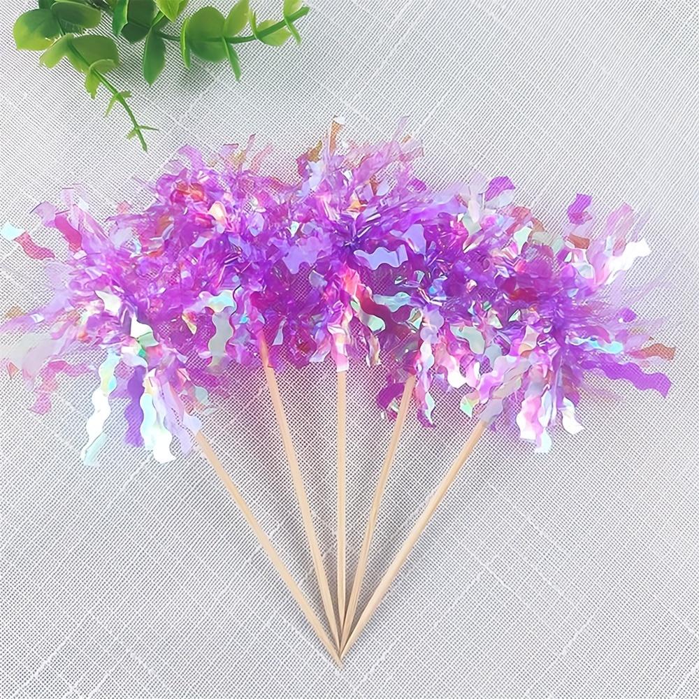 25-Piece Cake Decoration Set Colorful Edging Raindrop Design Birthday Baking Cake Topper Party Decoration Accessories