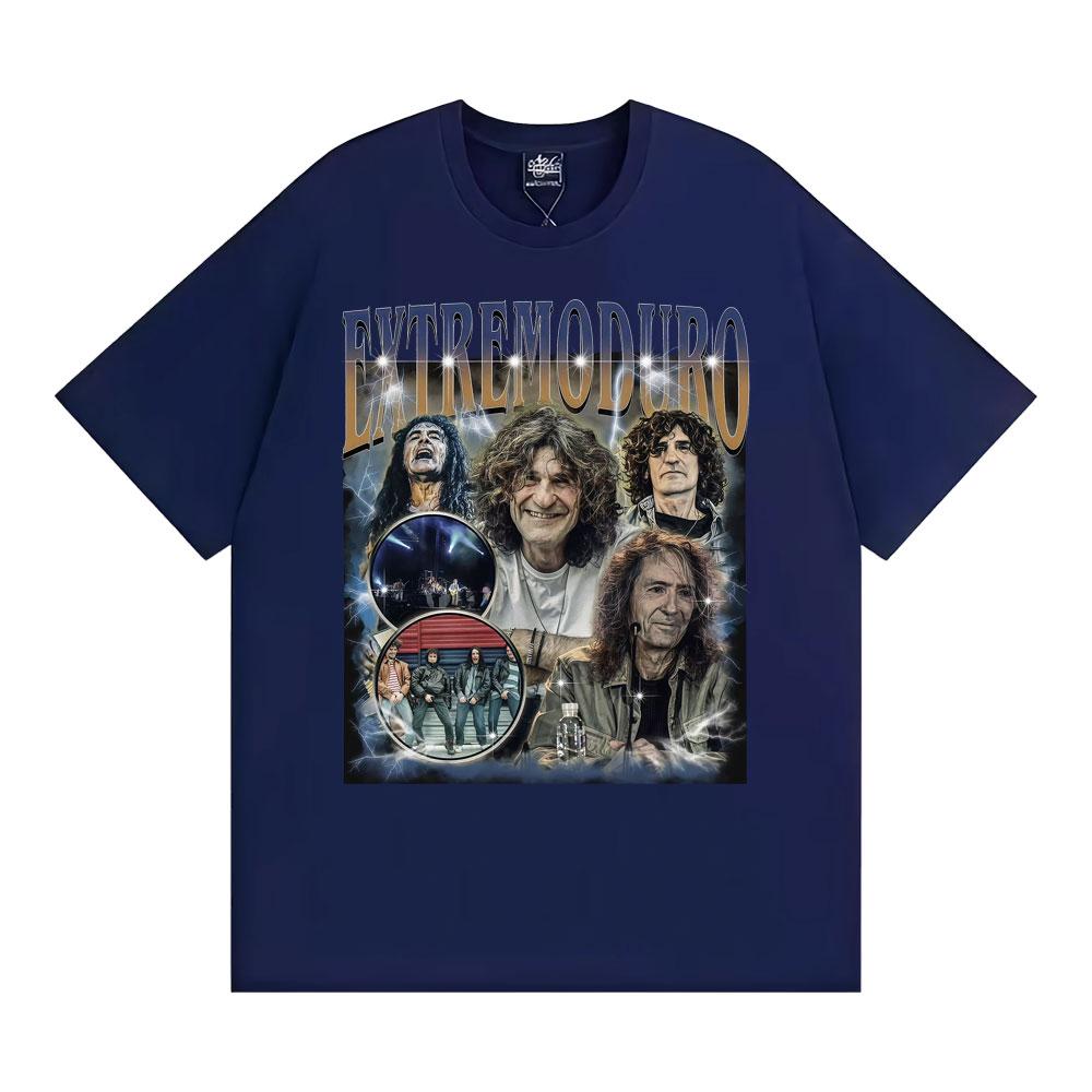 Rock Band Extremoduro Vintage Graphic Tshirts Unisexs Clothing Harajuku Hip Hop Punk Style T Shirt Cotton Loose Oversized Tshirt