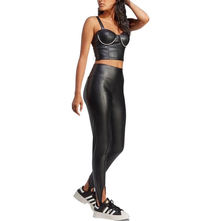adidas Originals Casual Pants Women's Black Moderate Slim Fit Pants IB4543