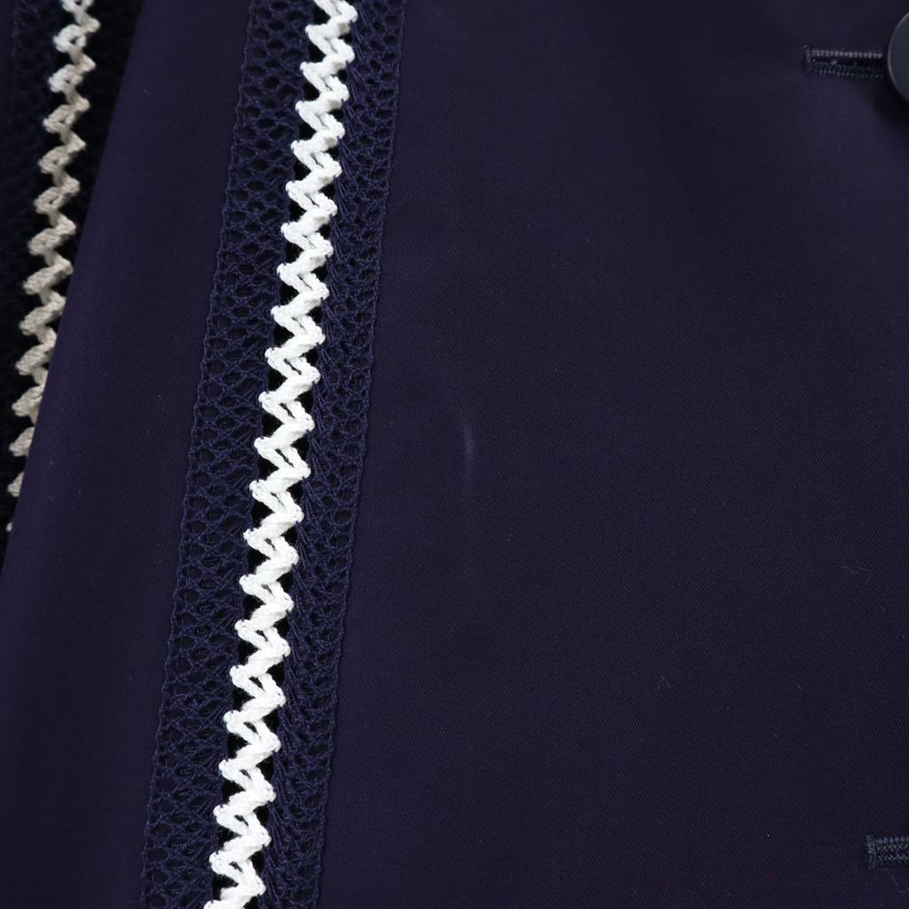 ISSEY MIYAKE made in Japan Stainless collar coat 3 Navy blue Women Used