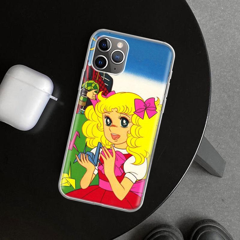 Candy 90s Anime Phone Case Cover for iPhone 11 12 13 Mini 14 15 Plus 16 Pro Max 17 Air 7 8 + SE Art Customized Fundas 11 12 13 M