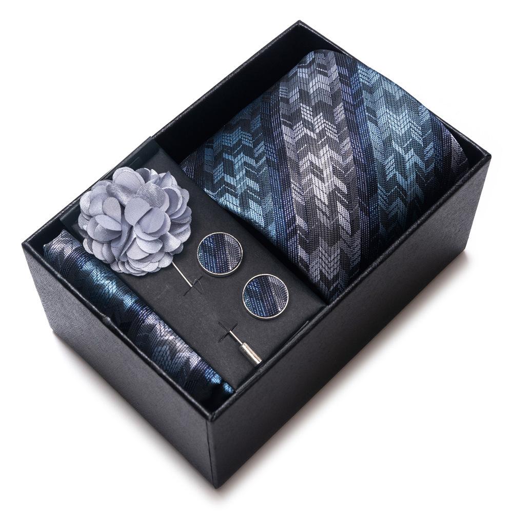 

Галстук 2024 года, мужской костюм, аксессуары, запонки, квадратный шарф, корсаж, галстук, премиум-костюм, подарочная коробка, упаковка