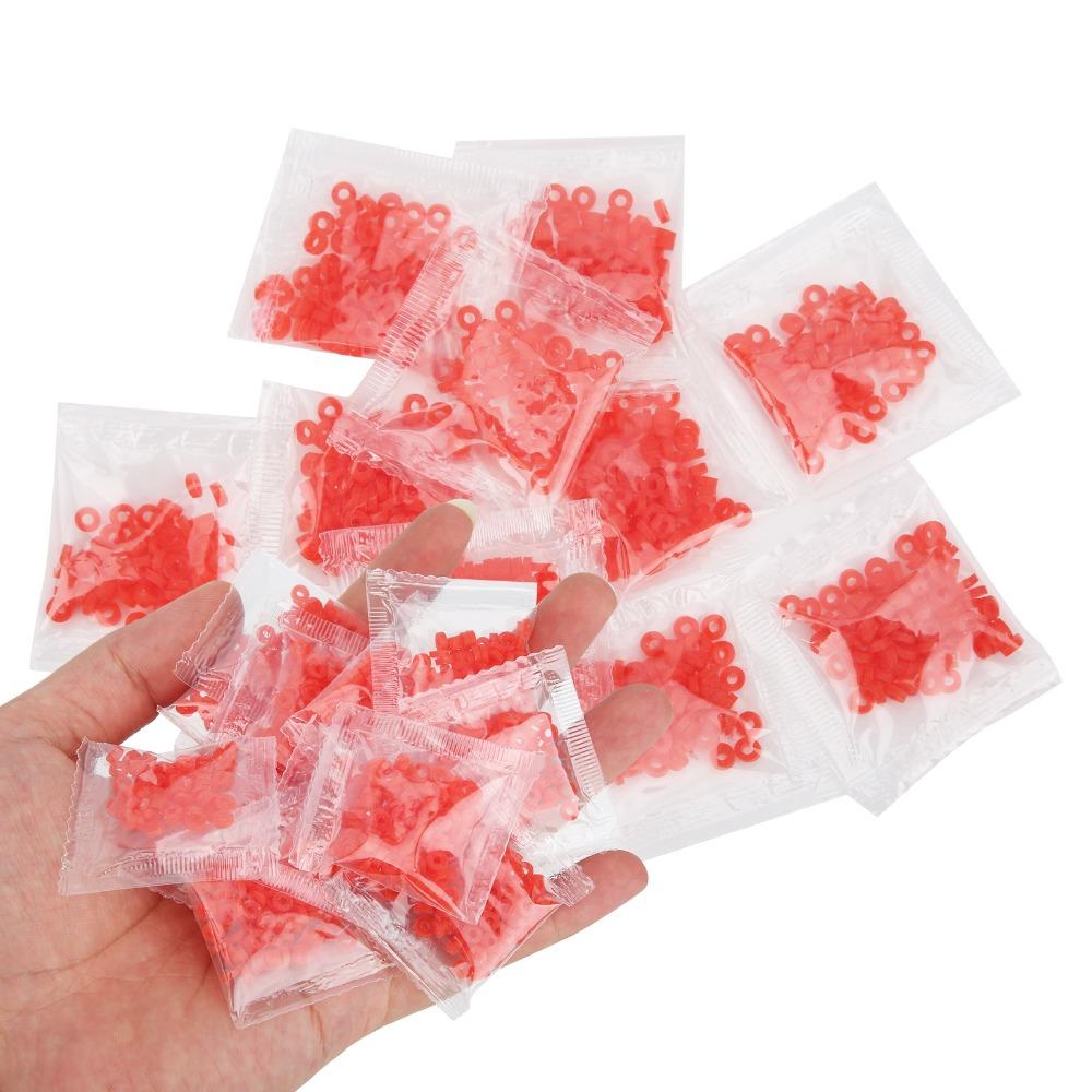 100 Bags Rubber Bait Bands Mini Bait Bait Bands Durable Pellet Bands  Carp Fishing