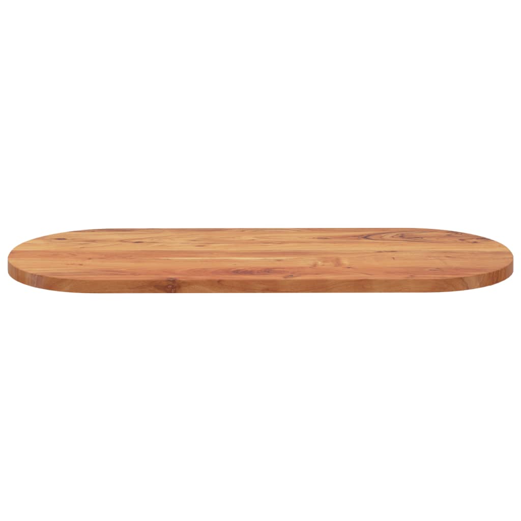Table Top 100 x 40 x 3.8 cm Oval Solid Acacia Wood