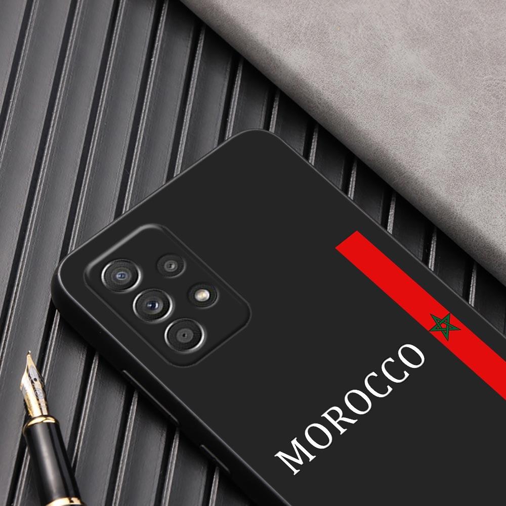 Morocco Flag passport Phone Case For Samsung Galaxy A57 A56 A37 A55 A36 5G A26 A54 A52 A35 A34 A25 A17 A16 A15 A07 06 Soft Cover
