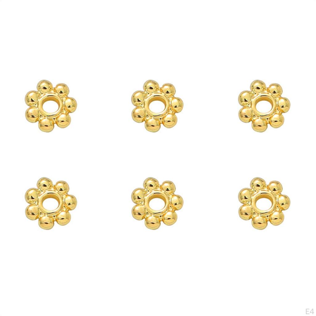 200-Piece Snowflake Spacer Beads Assortment for DIY Jewelry Making and Crafts