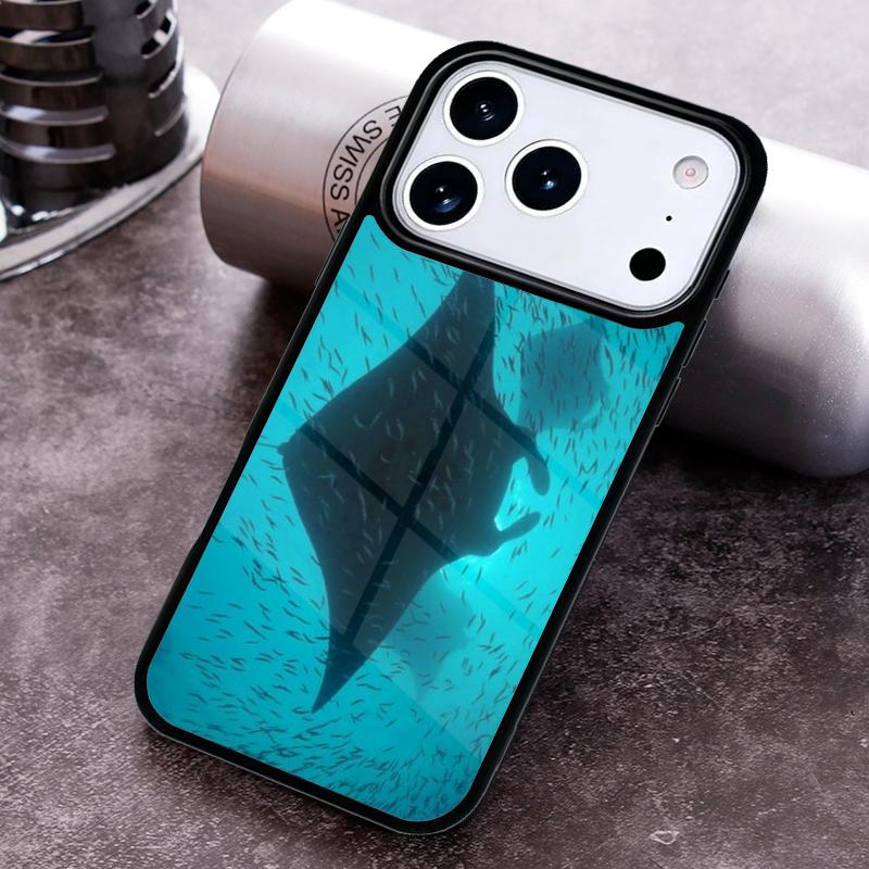 Animal Manta Ray Phone Case For iPhone 17 16 15 14 13 12 11 Pro Max Plus 17Air Soft Silicone Cover