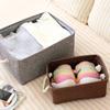Laundry Storage Basket Cotton Waterproof Folding Eco-friendly Sundries Clothes Toy Home Storage Organization Box With Cover