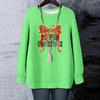 Ladies' Christmas Printed Round Neck Long Sleeved T-shirt Sweatshirt Top