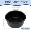 4Pcs Round Cake Mold Nonstick 4'' Aluminum Alloy Cake Tin One Piece Design Cake Pan Kitchen Baking Utensils for Oven Air Fryer